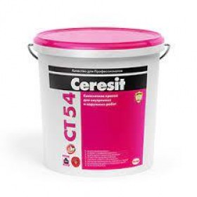 Ceresit CT 54 Силикатная краска для внутренних и наружных работ, 22,2 кг